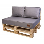 Paletové sedenie Golden Garden GG35 podsedák a vankúš 120cm x 80cm x 15cm Sivá 2